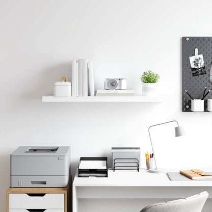 Scaffale a Parete Bianco 90x23,5x3,8 cm in MDF | homemem39