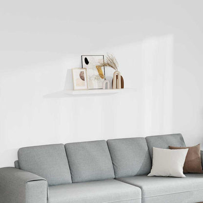 Scaffale a Parete Bianco 90x23,5x3,8 cm in MDF | homemem39