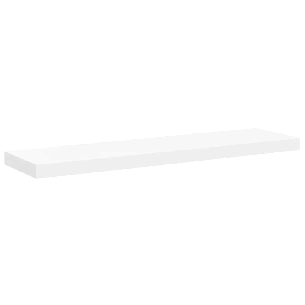 Scaffali a Parete 2 pz Bianchi 90x23,5x3,8 cm in MDF | homemem39