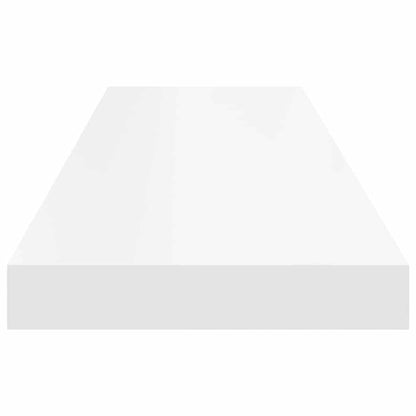 Scaffali a Parete 2 pz Bianchi 90x23,5x3,8 cm in MDF | homemem39