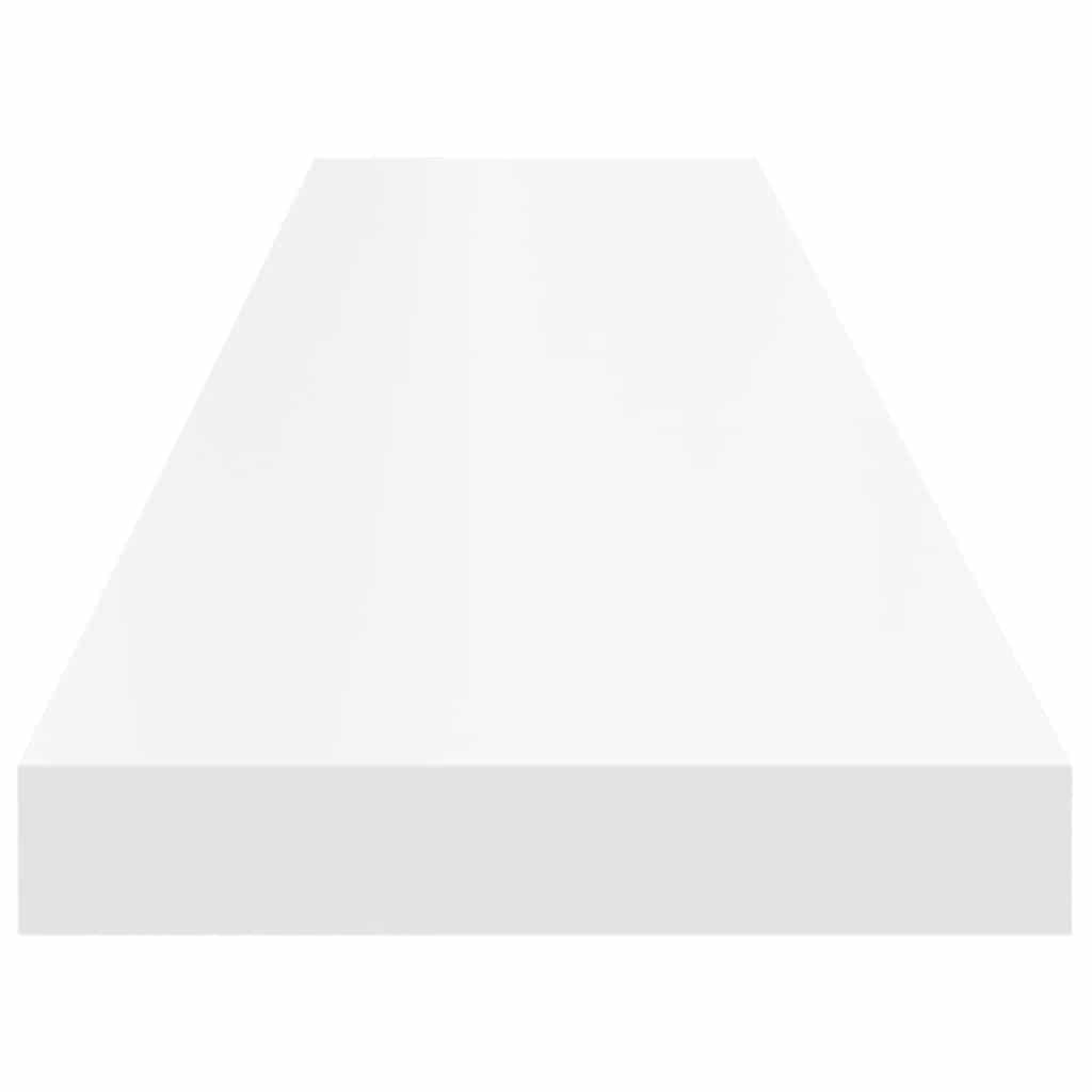 Scaffali a Parete 2 pz Bianchi 120x23,5x3,8 cm in MDF | homemem39
