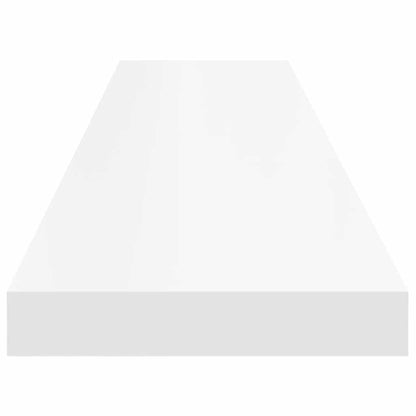 Scaffali a Parete 2 pz Bianchi 120x23,5x3,8 cm in MDF | homemem39