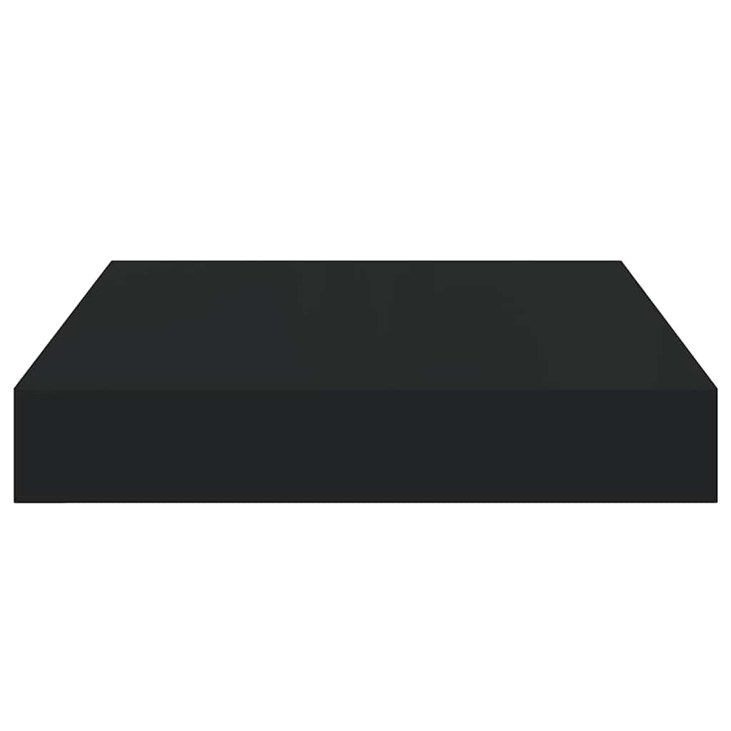 Scaffale a Parete Nero 23x23,5x3,8 cm in MDF | homemem39