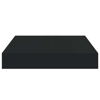 Scaffale a Parete Nero 23x23,5x3,8 cm in MDF | homemem39