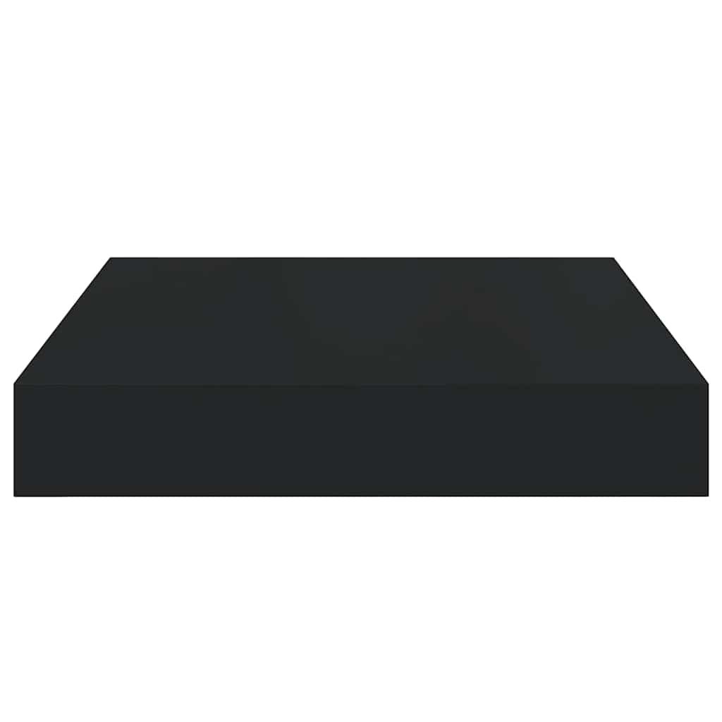 Scaffali a Parete 2 pz Neri 23x23,5x3,8 cm in MDF | homemem39