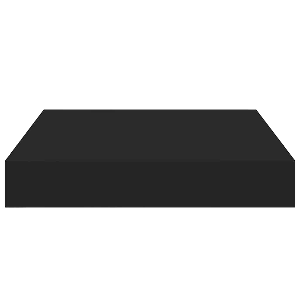 Scaffali a Parete 2 pz Neri 23x23,5x3,8 cm in MDF | homemem39