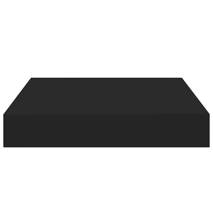 Scaffali a Parete 2 pz Neri 23x23,5x3,8 cm in MDF | homemem39