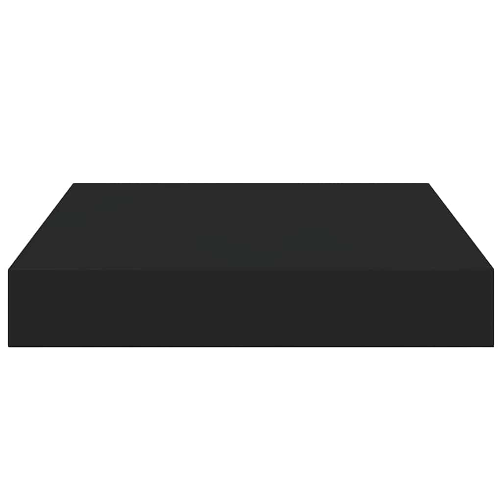 Scaffali a Parete 4 pz Neri 23x23,5x3,8 cm in MDF | homemem39