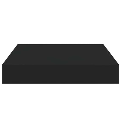 Scaffali a Parete 4 pz Neri 23x23,5x3,8 cm in MDF | homemem39