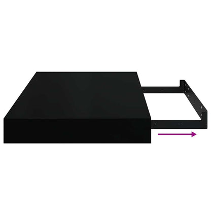 Scaffali a Parete 2 pz Neri 40x23,5x3,8 cm in MDF | homemem39