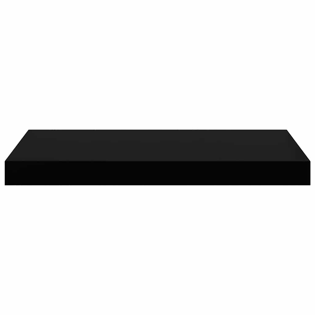 Scaffale a Parete Nero 50x23,5x3,8 cm in MDF | homemem39