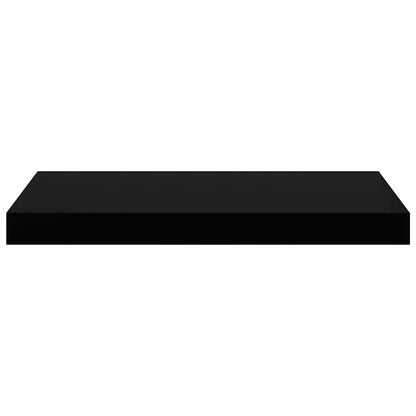 Scaffale a Parete Nero 50x23,5x3,8 cm in MDF | homemem39
