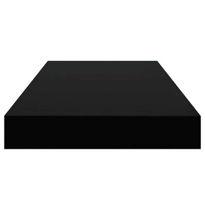 Scaffale a Parete Nero 50x23,5x3,8 cm in MDF | homemem39