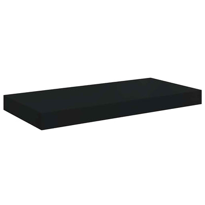Scaffali a Parete 2 pz Neri 50x23,5x3,8 cm in MDF | homemem39