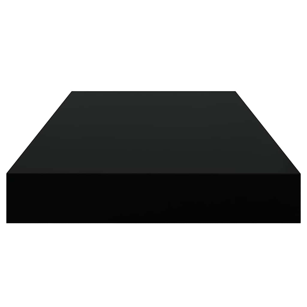 Scaffali a Parete 2 pz Neri 50x23,5x3,8 cm in MDF | homemem39