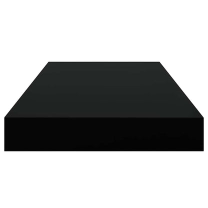 Scaffali a Parete 2 pz Neri 50x23,5x3,8 cm in MDF | homemem39