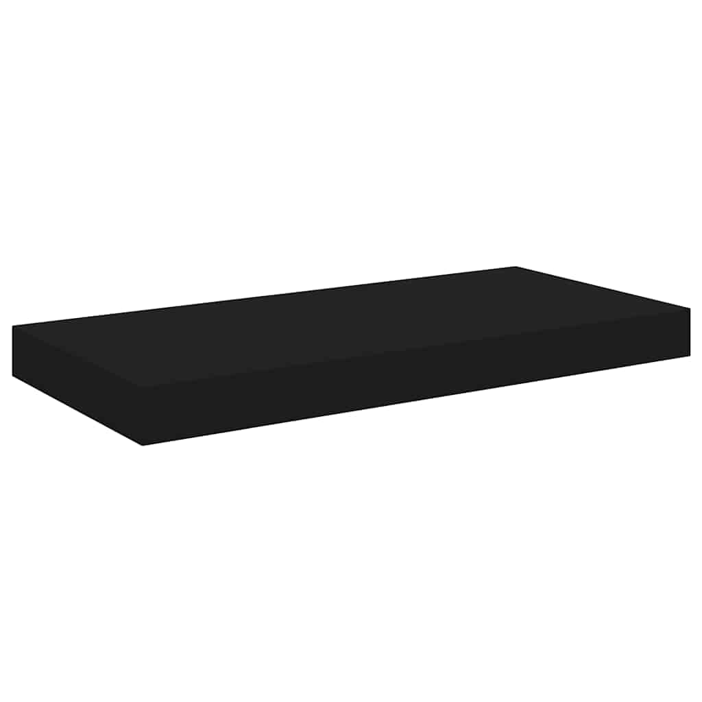 Scaffali a Parete 4 pz Neri 50x23,5x3,8 cm in MDF | homemem39