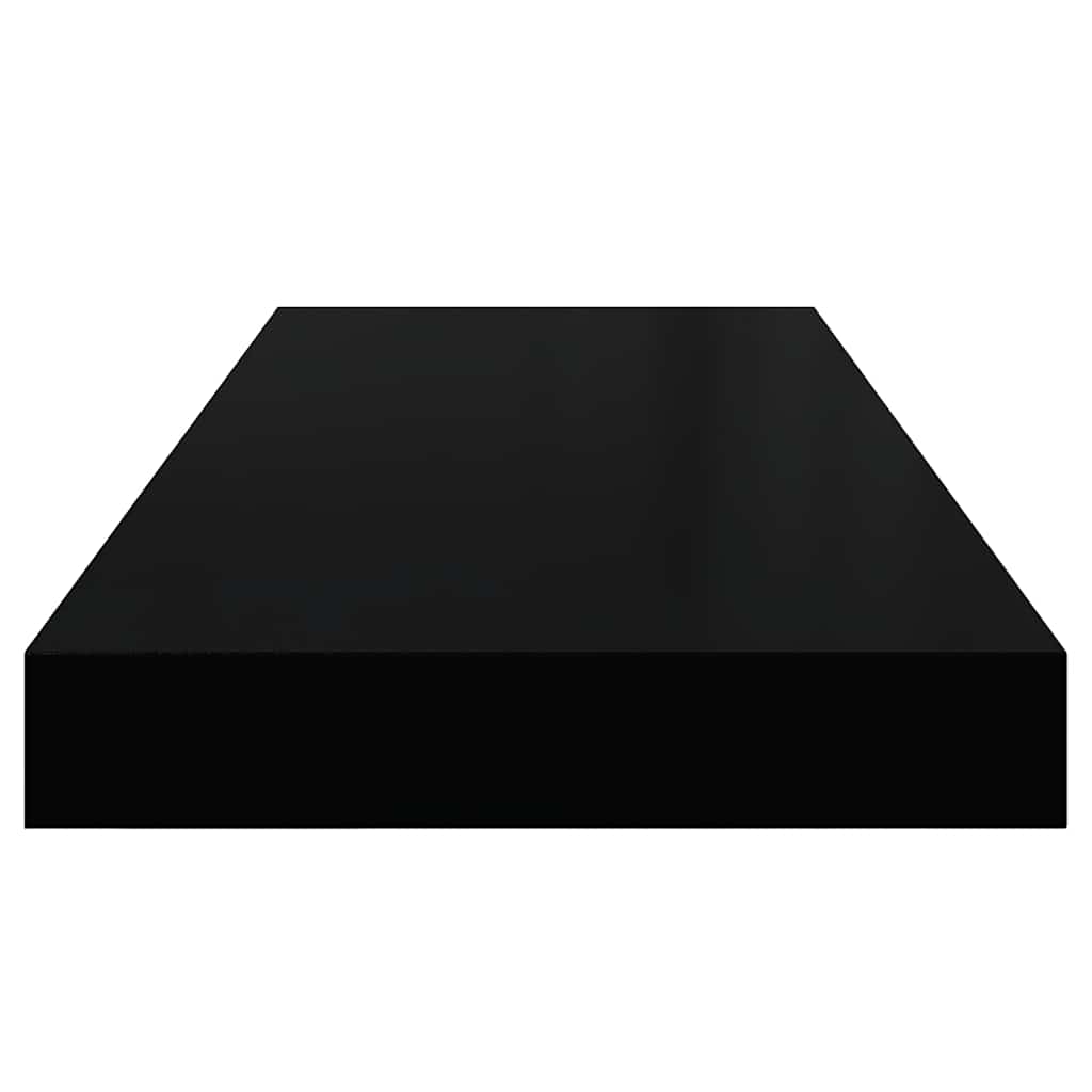 Scaffale a Parete Nero 60x23,5x3,8 cm in MDF | homemem39