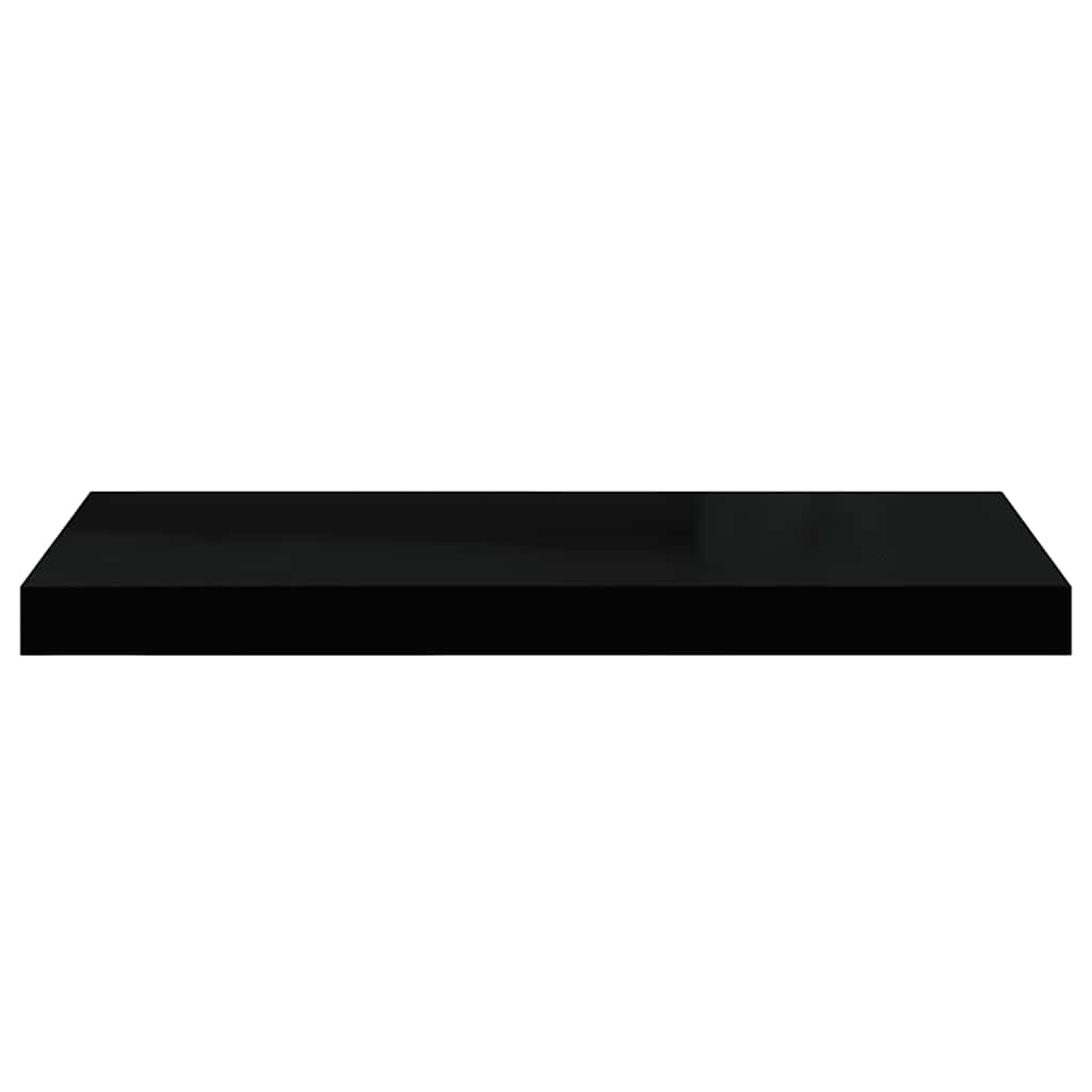 Scaffali a Parete 2 pz Neri 60x23,5x3,8 cm in MDF | homemem39