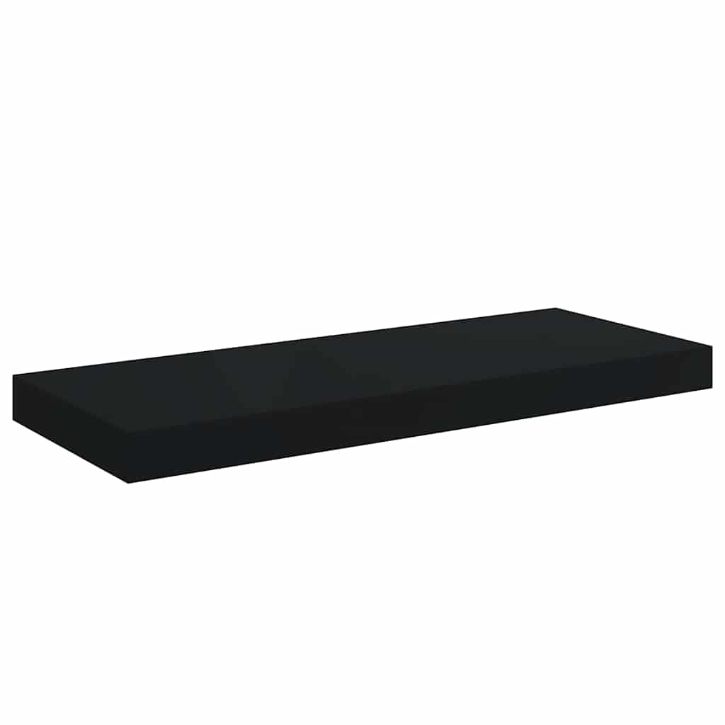 Scaffali a Parete 4 pz Neri in MDF
