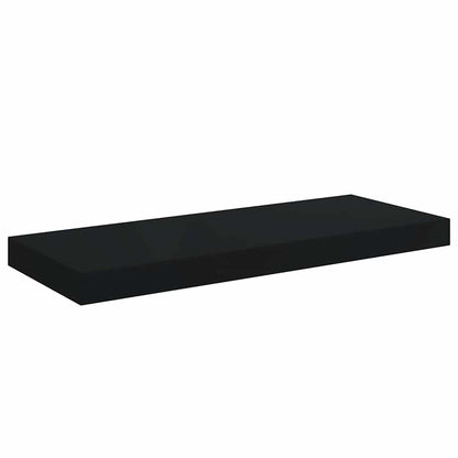Scaffali a Parete 4 pz Neri in MDF