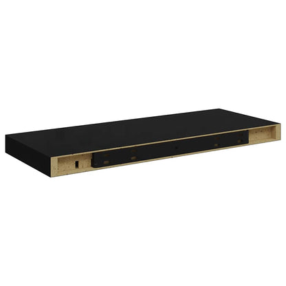 Scaffali a Parete 4 pz Neri 60x23,5x3,8 cm in MDF | homemem39
