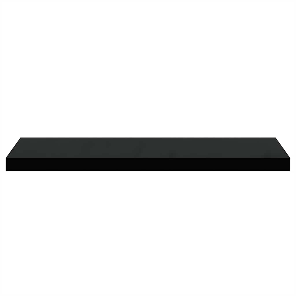 Scaffali a Parete 4 pz Neri 80x23,5x3,8 cm in MDF | homemem39
