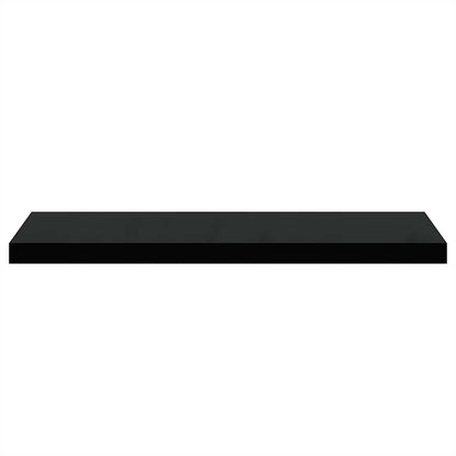 Scaffali a Parete 4 pz Neri 80x23,5x3,8 cm in MDF | homemem39