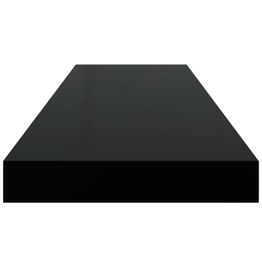 Scaffali a Parete 4 pz Neri 80x23,5x3,8 cm in MDF | homemem39