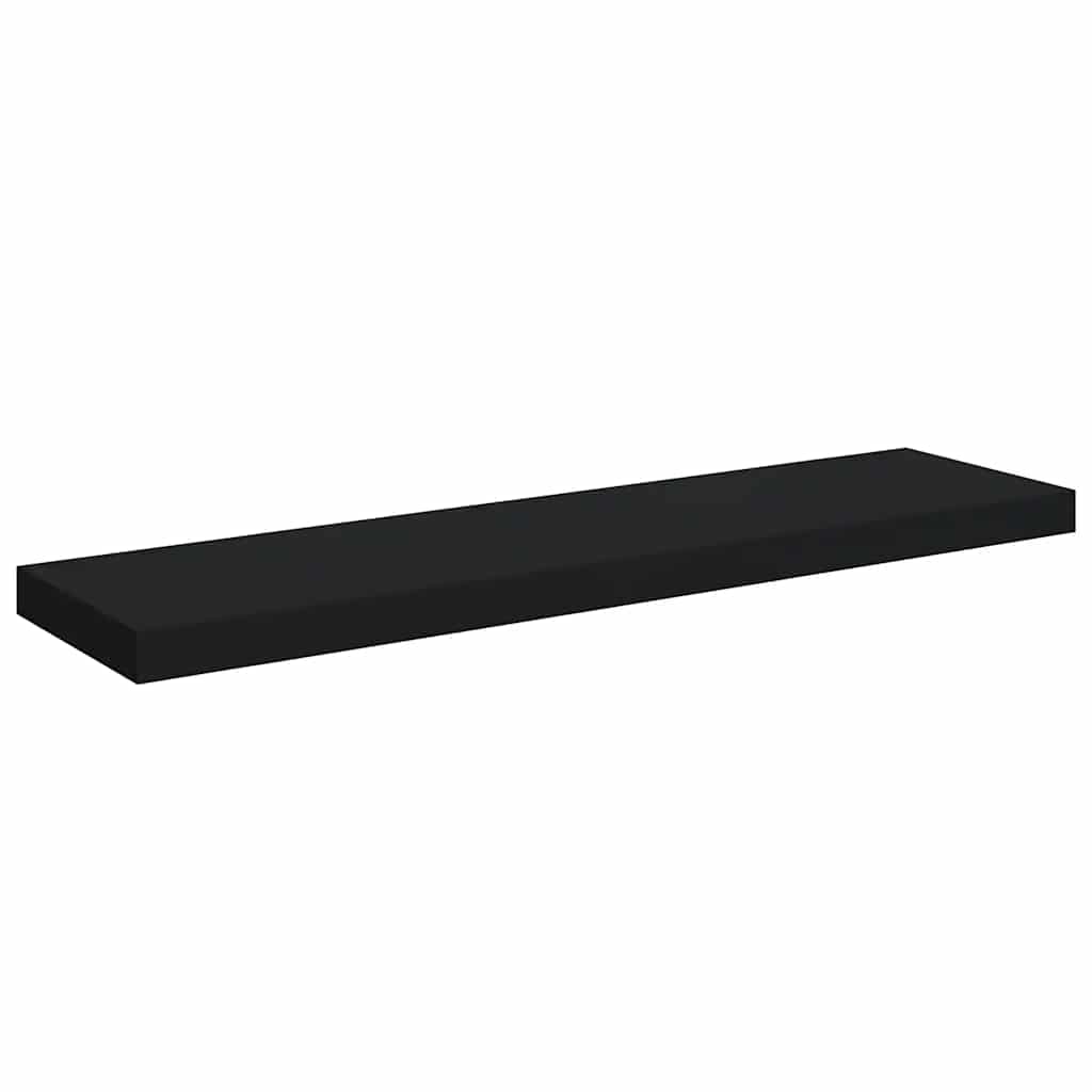 Scaffale a Parete Nero 90x23,5x3,8 cm in MDF | homemem39