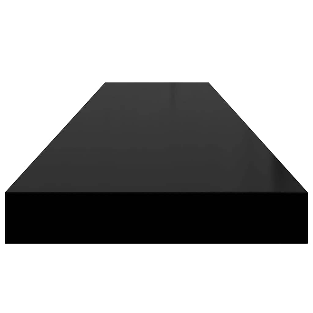 Scaffali a Parete 4 pz Neri 120x23,5x3,8 cm in MDF | homemem39