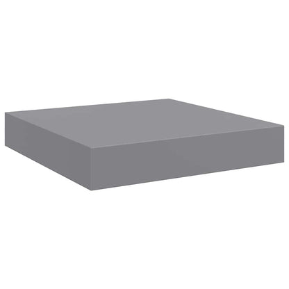 Scaffali a Parete 2 pz Grigi 23x23,5x3,8 cm in MDF