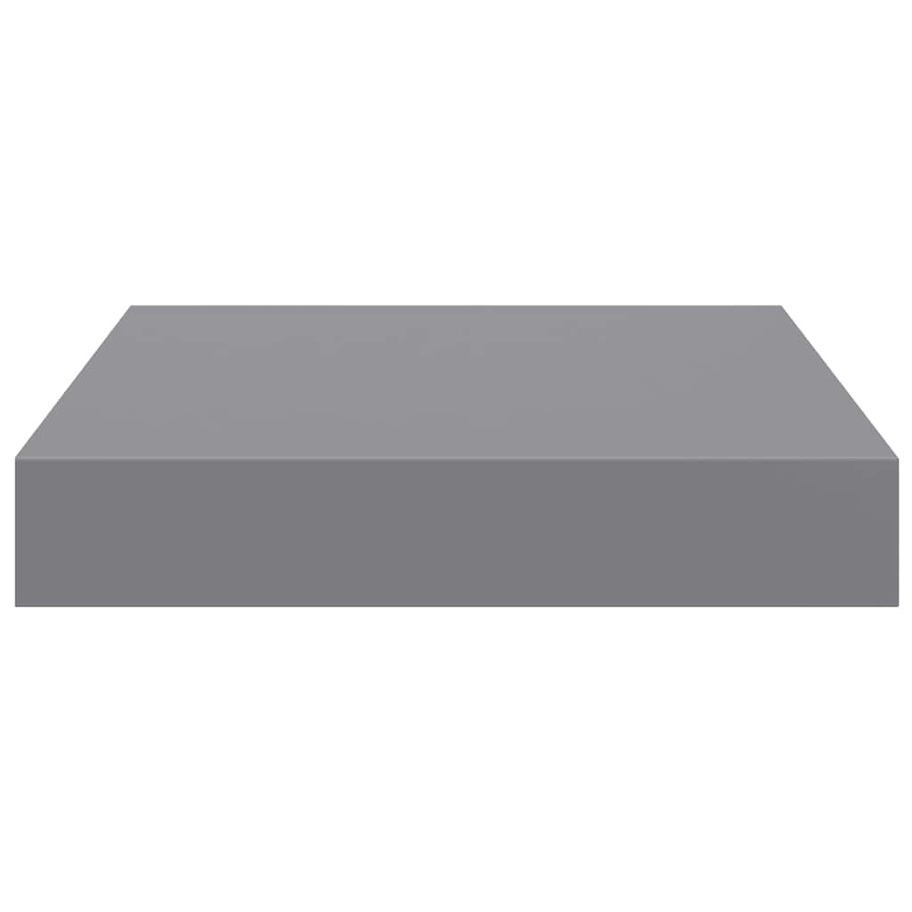 Scaffali a Parete 2 pz Grigi 23x23,5x3,8 cm in MDF