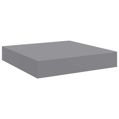 Scaffali a Parete 4 pz Grigi 23x23,5x3,8 cm in MDF | homemem39