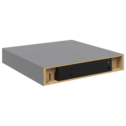 Scaffali a Parete 4 pz Grigi 23x23,5x3,8 cm in MDF | homemem39