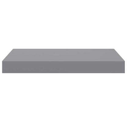 Scaffali a Parete 2 pz Grigi 40x23,5x3,8 cm in MDF
