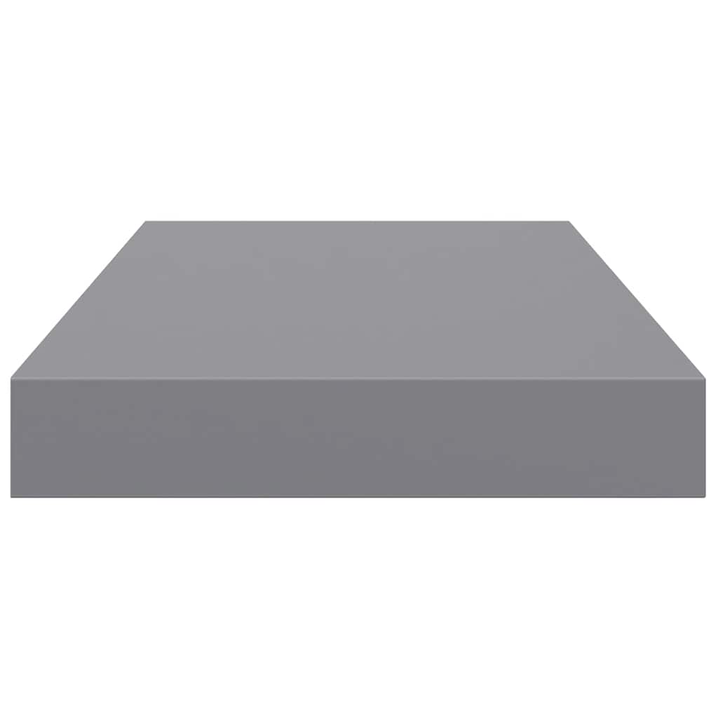 Scaffali a Parete 2 pz Grigi 40x23,5x3,8 cm in MDF | homemem39