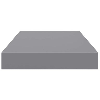 Scaffali a Parete 2 pz Grigi 40x23,5x3,8 cm in MDF