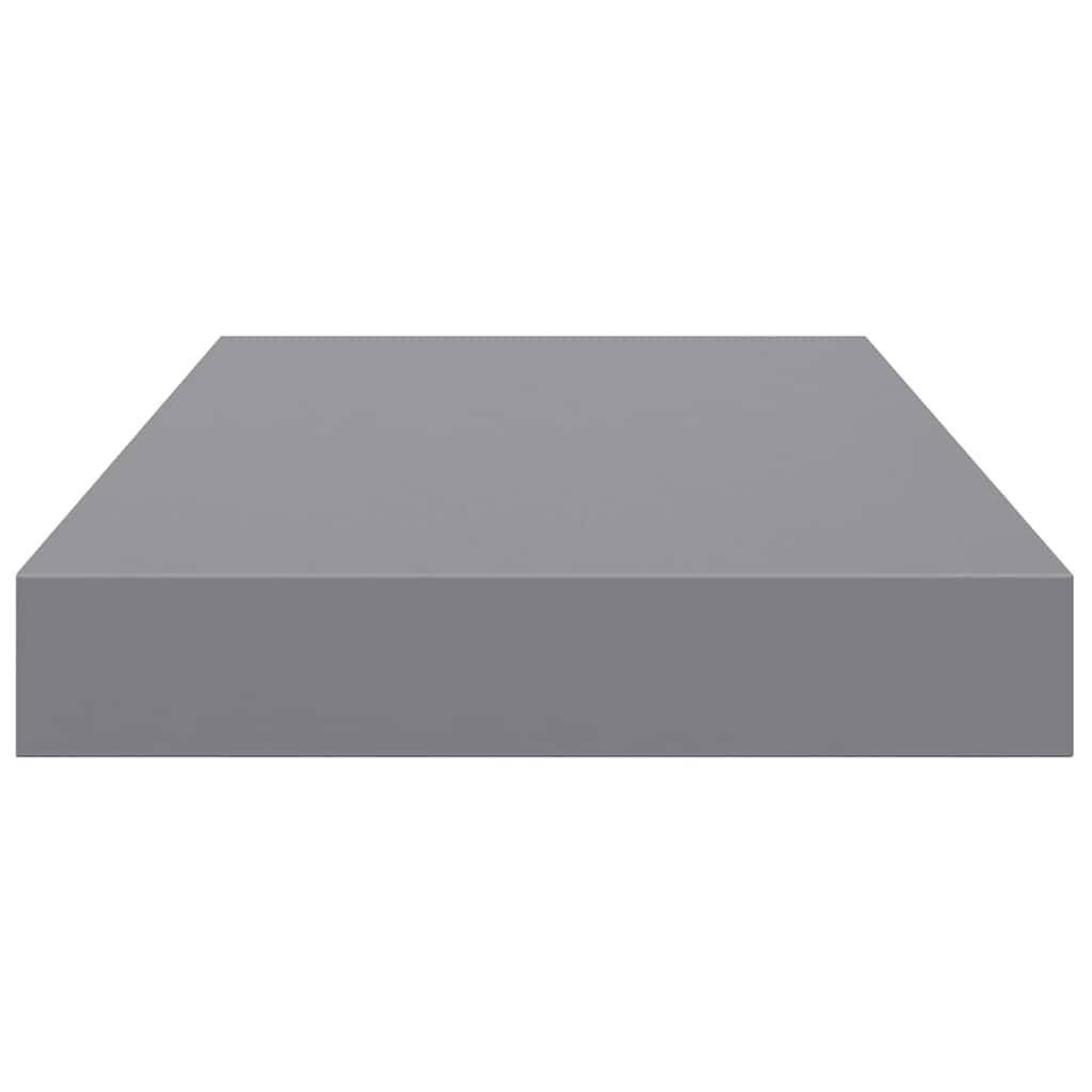 Scaffali a Parete 4 pz Grigi 40x23,5x3,8 cm in MDF