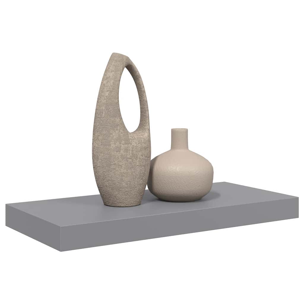 Scaffale a Parete Grigio 50x23,5x3,8 cm in MDF | homemem39