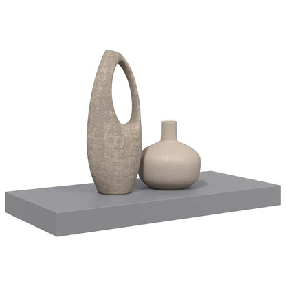 Scaffale a Parete Grigio 50x23,5x3,8 cm in MDF | homemem39