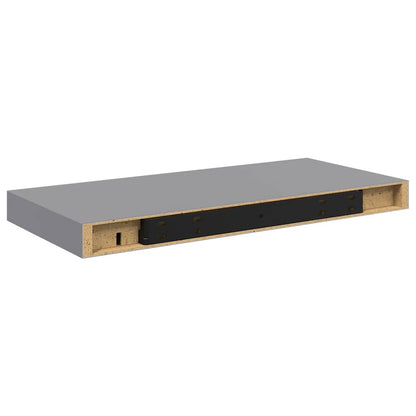 Scaffale a Parete Grigio 50x23,5x3,8 cm in MDF | homemem39