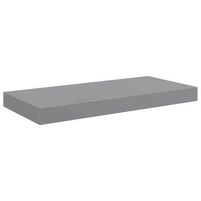 Scaffali a Parete 2 pz Grigi 50x23,5x3,8 cm in MDF