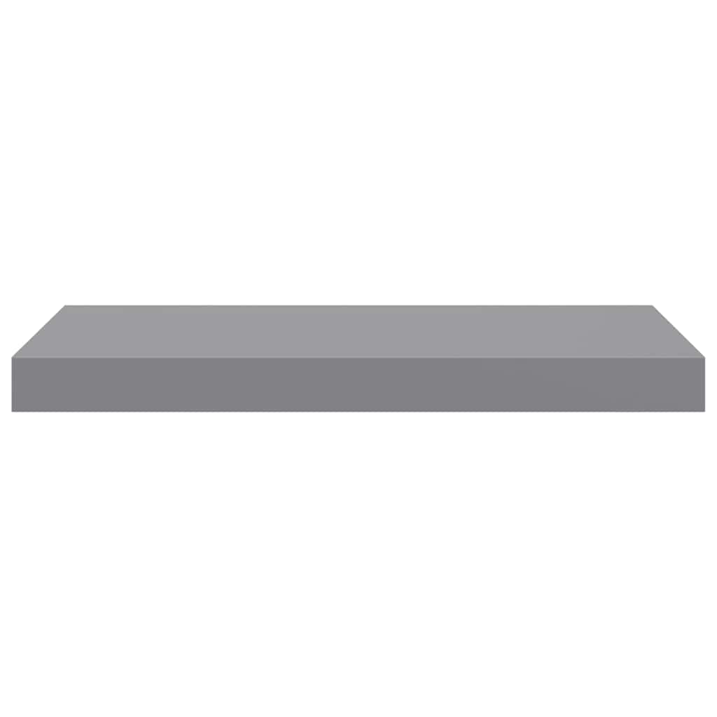 Scaffali a Parete 2 pz Grigi 50x23,5x3,8 cm in MDF | homemem39