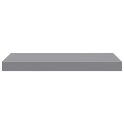 Scaffali a Parete 2 pz Grigi 50x23,5x3,8 cm in MDF