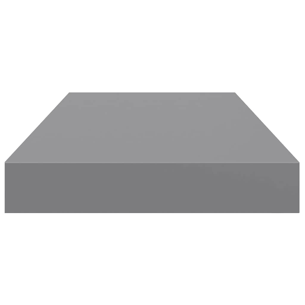 Scaffali a Parete 2 pz Grigi 50x23,5x3,8 cm in MDF | homemem39