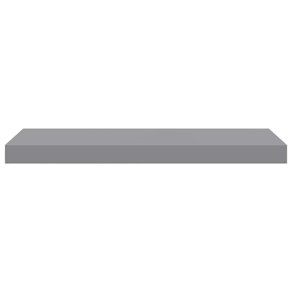 Scaffale a Parete Grigio 60x23,5x3,8 cm in MDF