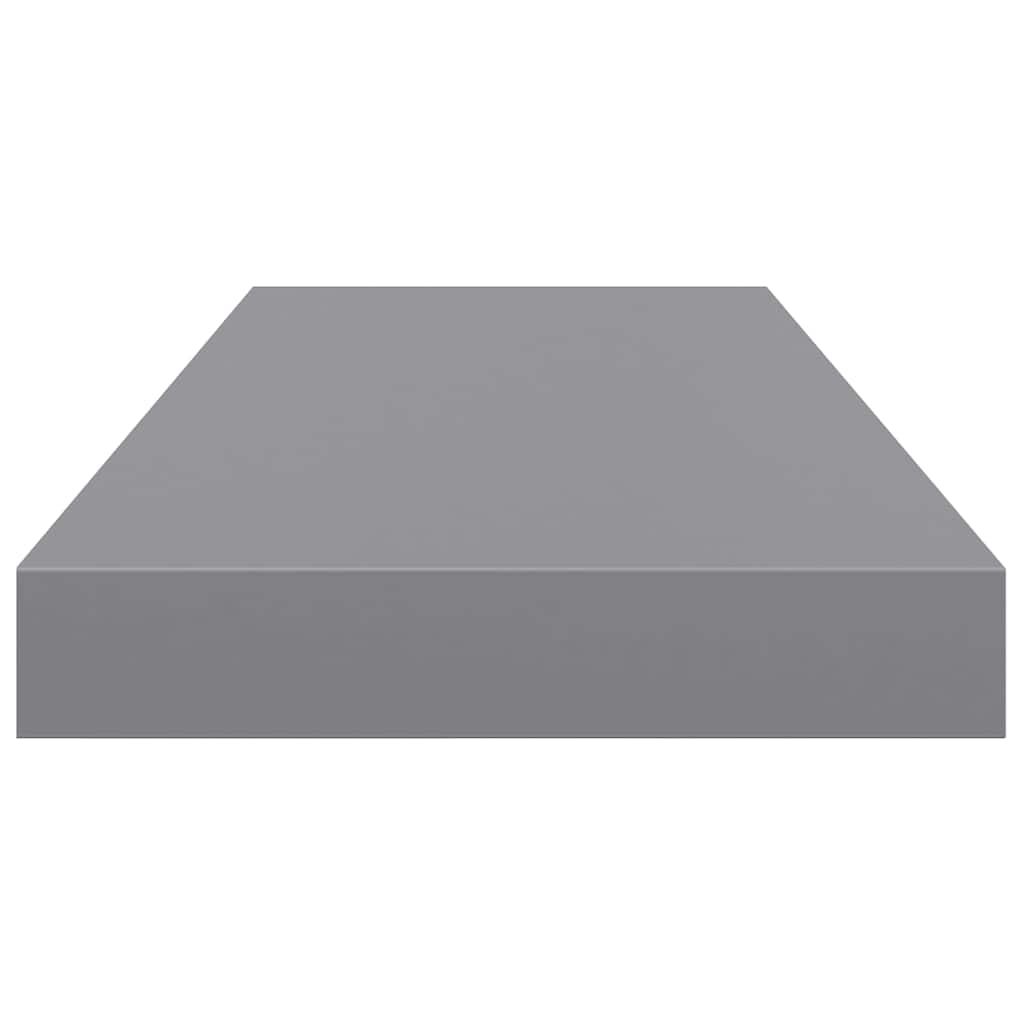 Scaffale a Parete Grigio 60x23,5x3,8 cm in MDF