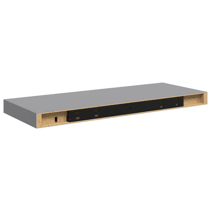 Scaffale a Parete Grigio 60x23,5x3,8 cm in MDF | homemem39
