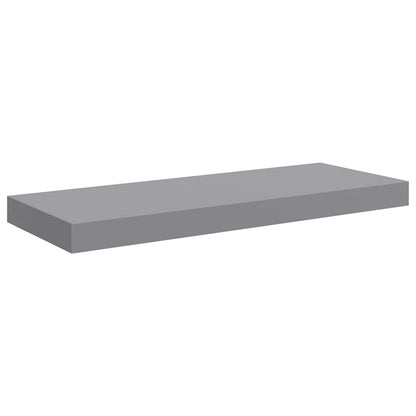 Scaffali a Parete 2 pz Grigi 60x23,5x3,8 cm in MDF